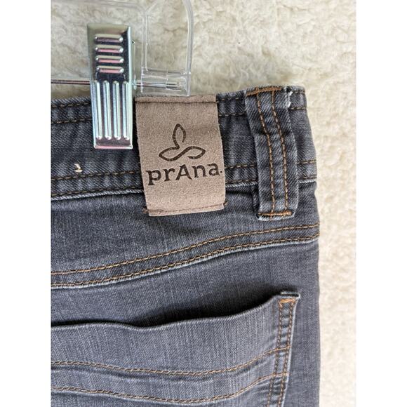 Prana Bridger Jeans Mens 36x34 Gray Slim Fit Stretch Hiking Camping 5 Pocket - Picture 14 of 16